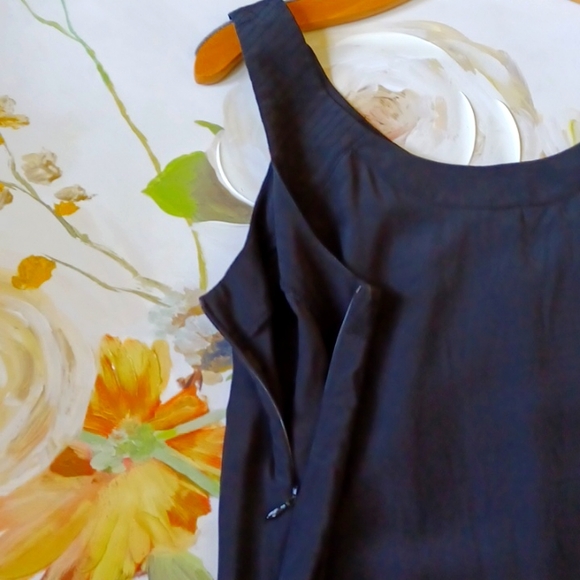 SAKS FIFTH Avenue WL Silk Loose Tank With Pockets - Picture 6 of 8